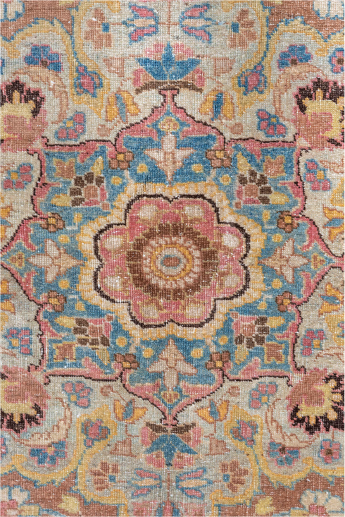 Vintage Tabriz Area Rug (4' x 5')